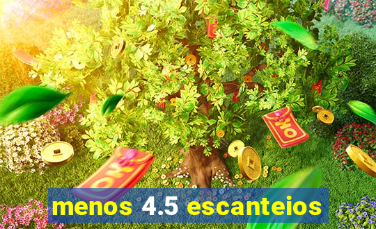 menos 4.5 escanteios